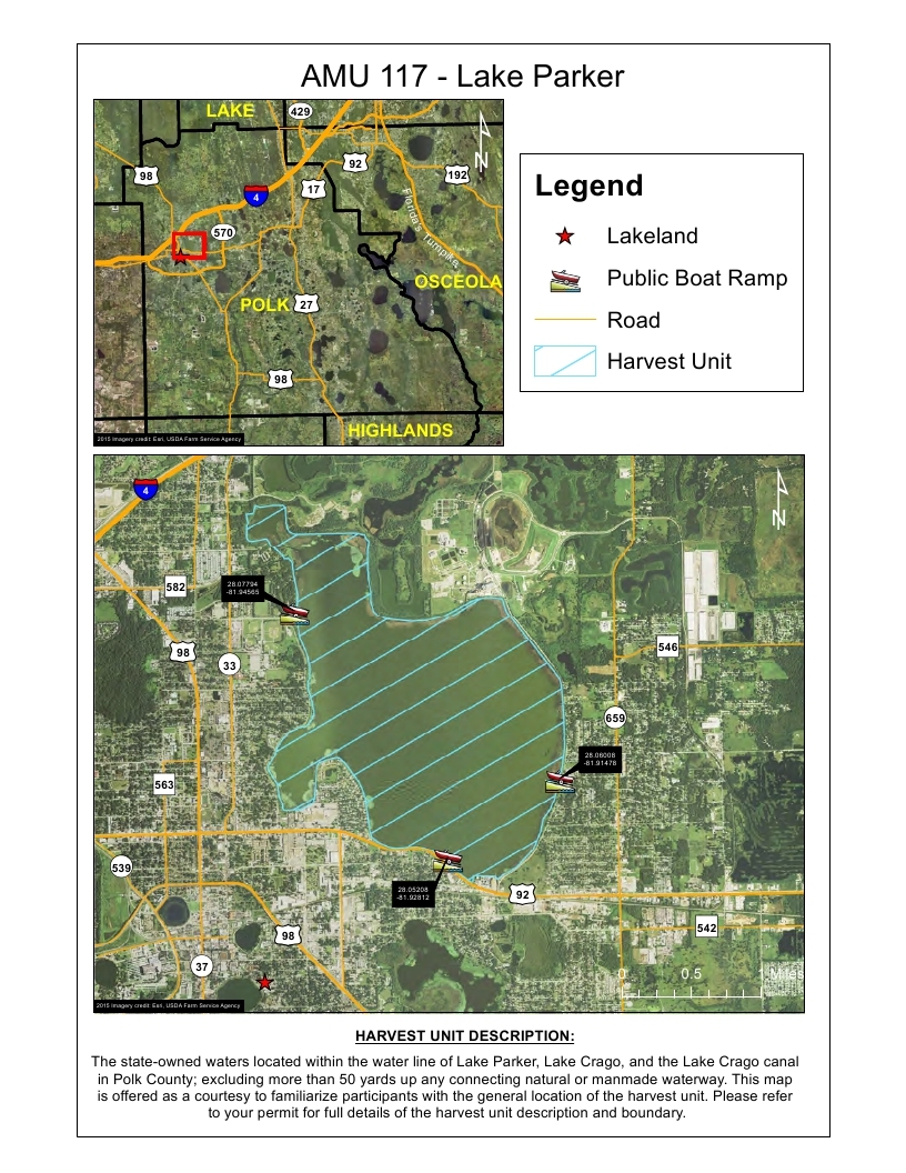 lake parker harvest map